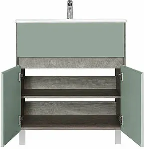 Тумба-умывальник Aquaton Форест 75 дуб рошелье/сумеречный голубой 1A278301FR9C0, 5