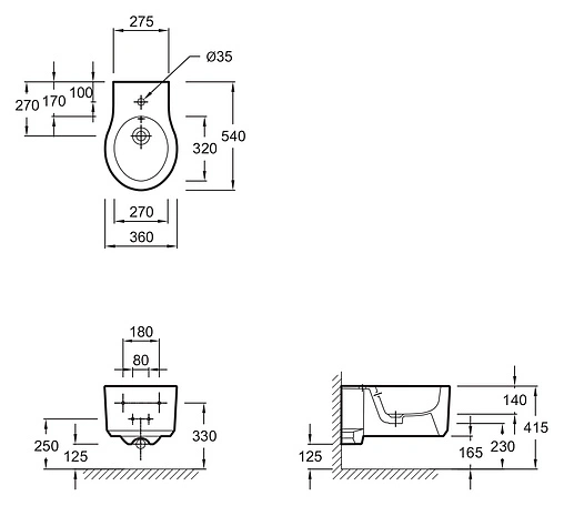 Биде подвесное Jacob Delafon Formilia белый E4774-00