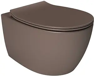 Крышка-сиденье для унитаза с микролифтом ISVEA D40 коричневый 40D40531I-S, 3