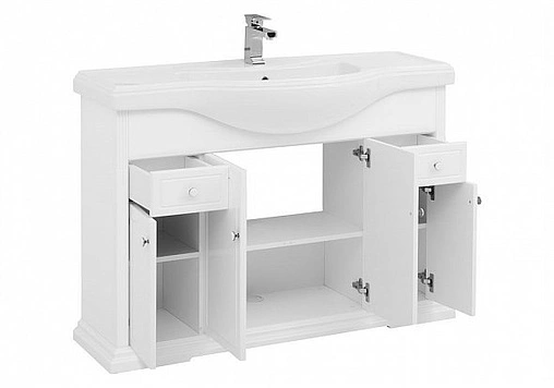 Тумба под умывальник напольная Aquanet Классик 120 белый 00175302