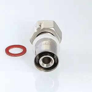 Муфта пресс с накидной гайкой 16мм x ½"нг Valtec VTm.222.N.001604 Муфта пресс с накидной гайкой 16мм x ½"нг Valtec VTm.222.N.001604, 5