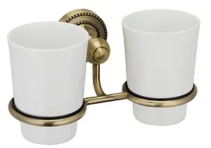 Стакан двойной Fixsen Antik бронза/белый FX-61107 Стакан двойной Fixsen Antik бронза/белый FX-61107, 1