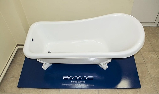 Ванна отдельностоящая из искусственного камня Esse Santorini 171x78 ножки белые