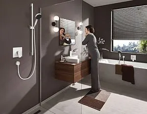 Смеситель для ванны скрытого монтажа Hansgrohe Vivenis белый матовый 75415700 Смеситель для ванны скрытого монтажа Hansgrohe Vivenis белый матовый 75415700, 4