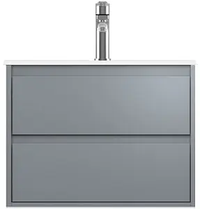 Тумба-умывальник подвесная ISVEA Pro 60 серый 21MGS070060I+10SL50061SV Тумба-умывальник подвесная ISVEA Pro 60 серый 21MGS070060I+10SL50061SV, 1