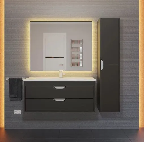 Тумба-умывальник подвесная Uperwood UPD Modul 95 чёрный матовый 393020553 Тумба-умывальник подвесная Uperwood UPD Modul 95 чёрный матовый 393020553
