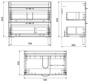 Тумба-умывальник напольная IDDIS Oxford 80 белый OXF80W0i95K Тумба-умывальник напольная IDDIS Oxford 80 белый OXF80W0i95K, 3
