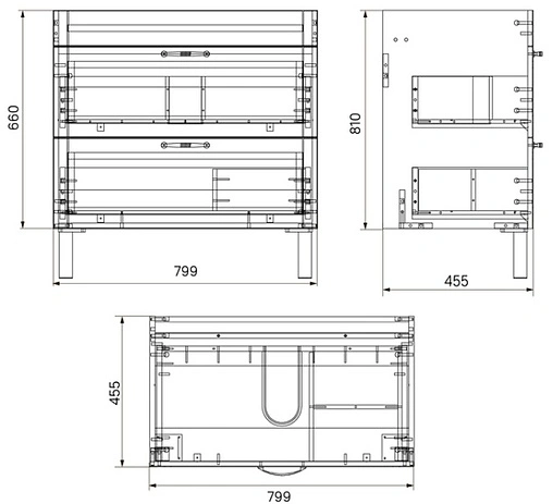Тумба-умывальник напольная IDDIS Oxford 80 белый OXF80W0i95K