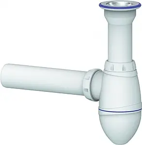 Сифон бутылочный для раковины Unicorn белый А110, 1