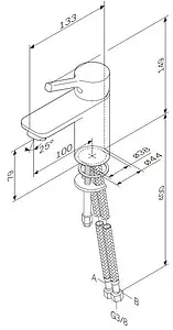 Смеситель для раковины Am.Pm X-Joy хром F85B02100 Смеситель для раковины Am.Pm X-Joy хром F85B02100, 2