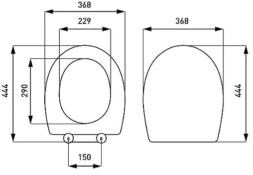 Крышка-сиденье для унитаза с микролифтом Vitra Universal белый 805-003-009