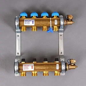 Группа коллекторная без расходомеров 4 отвода 1"в/в x ¾"ек Watts HKV 10004176 Группа коллекторная без расходомеров 4 отвода 1"в/в x ¾"ек Watts HKV 10004176, 2