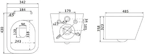 Комплект 5 в 1 Lemark Peneda Expert+Bit+ Florex White 100124422 с кнопкой Bit 9804008 белый глянцевый