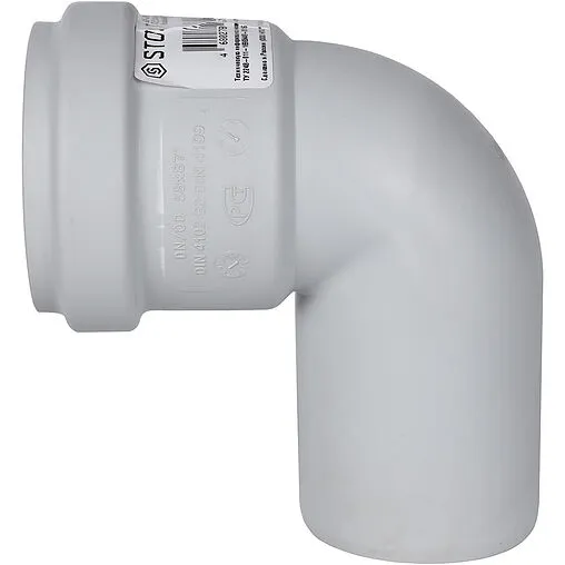 Отвод внутренний бесшумный D=58мм Угол 87° Stout SKB-0012-005887