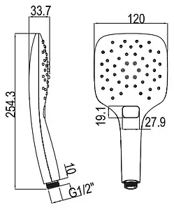 Лейка ручного душа Ravak Air 958.10 белый X07P349 Лейка ручного душа Ravak Air 958.10 белый X07P349, 2