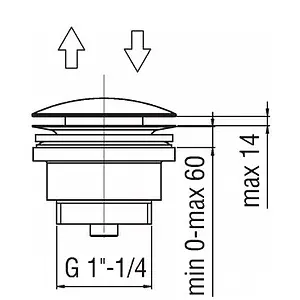 Выпуск автоматический для раковины Nobili хром AV00110/11CR Выпуск автоматический для раковины Nobili хром AV00110/11CR, 2