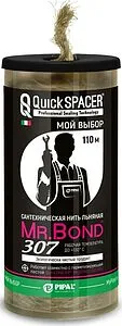 Льняная сантехническая нить (шпуля) 110м Mr.Bond QuickSPACER 307 5030700110, 1