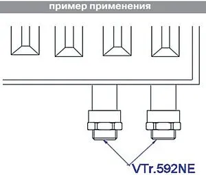 Переходник на евроконус ¾&quot;в x ¾&quot;ек Valtec VTr.592 VTr.592.NE VTr.592.NE.050E, 3