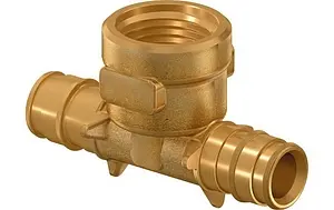 Тройник аксиальный переходной 25мм x ¾"в x 25мм Uponor Q&E 1047888 Тройник аксиальный переходной 25мм x ¾"в x 25мм Uponor Q&E 1047888, 1