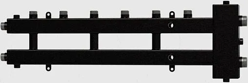 Распределительный коллектор 4 контура с гидрострелкой 1¼&quot;н x 1&quot;н Север-М4 1925010