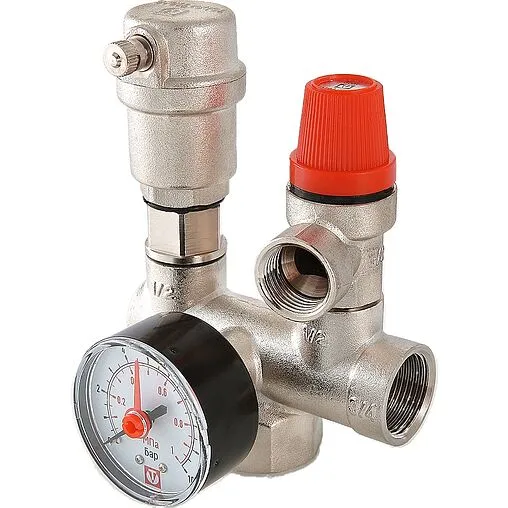 Группа безопасности расширительного бака до 44 кВт 1&quot; 3 бар Valtec VT.460.0.0