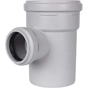 Тройник внутренний бесшумный D=110x58мм Угол 87,5° Stout SKB-0016-115887, 1