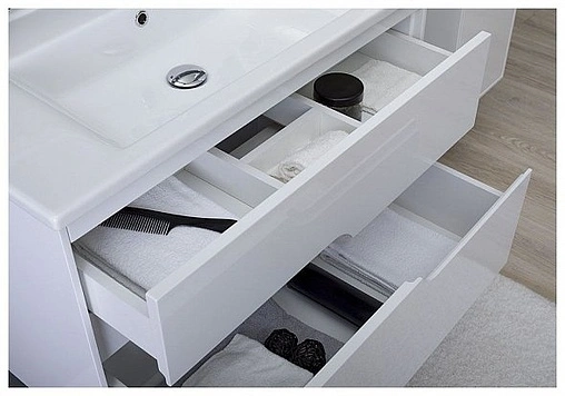 Тумба под умывальник подвесная Aquanet Модена 85 белый 00196965