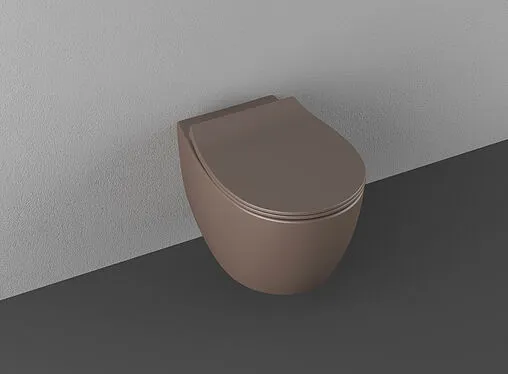 Унитаз подвесной безободковый ISVEA Sentimenti Neo Vortex коричневый 10AR02013-2H