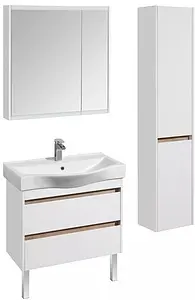 Шкаф-зеркало Aquaton Нортон 80 белый глянец 1A249202NT010 Шкаф-зеркало Aquaton Нортон 80 белый глянец 1A249202NT010, 5