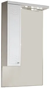 Шкаф-зеркало Aquaton Домус 95 L белый 1A001002DO01L, 1