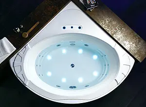 Ванна акриловая с гидромассажем Gemy 155x155 G9252 Ванна акриловая с гидромассажем Gemy 155x155 G9252, 3