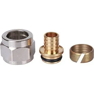 Концовка для труб из сшитого полиэтилена ½"к x 16x2.2мм Stout SFC-0024-001622 Концовка для труб из сшитого полиэтилена ½"к x 16x2.2мм Stout SFC-0024-001622, 1