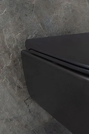 Унитаз подвесной безободковый Allen Brau Priority черный матовый 4.31002.31