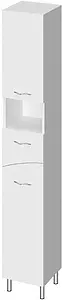 Шкаф-пенал напольный с бельевой корзиной Cersanit Erica New 30 белый F-SL-ERN-Ko-P Шкаф-пенал напольный с бельевой корзиной Cersanit Erica New 30 белый F-SL-ERN-Ko-P, 1
