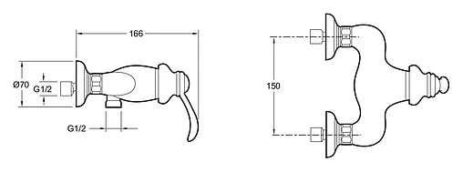 Смеситель для душа Jacob Delafon Fairfax хром E71095-CP Смеситель для душа Jacob Delafon Fairfax хром E71095-CP