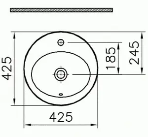 Раковина VitrA S20 43 белый 5466B003-0001 Раковина VitrA S20 43 белый 5466B003-0001, 2