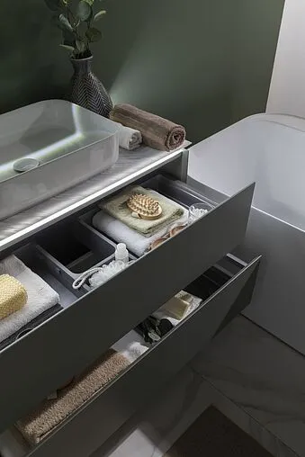 Тумба под умывальник подвесная Allen Brau Infinity 100 олива 1.21003.CGM