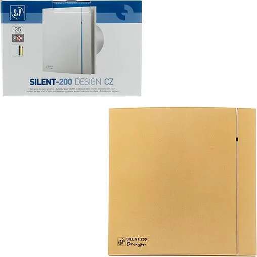 Вентилятор вытяжной Soler &amp; Palau SILENT-200 CZ GOLD DESIGN 4C