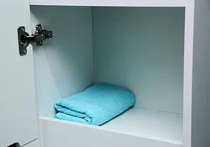 Шкаф-пенал напольный Айсберг Аура 40 белый DA2505P, 5