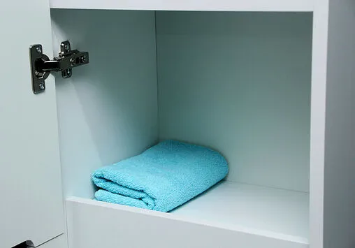 Шкаф-пенал напольный Айсберг Аура 40 белый DA2505P