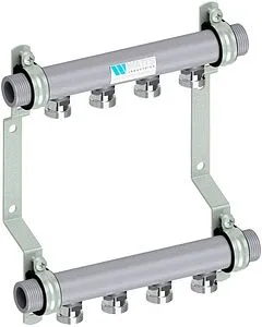 Группа коллекторная распределительная 4 отвода 1"н/н x ¾"ек Watts HLV2000 VA 10080776 Группа коллекторная распределительная 4 отвода 1"н/н x ¾"ек Watts HLV2000 VA 10080776, 4