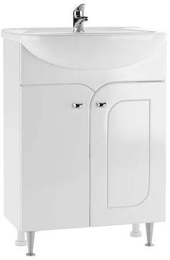 Тумба-умывальник напольный Айсберг Радуга 60 белый DA1142TR+4620008192772