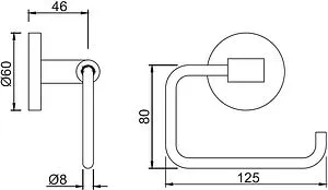 Держатель туалетной бумаги Jaquar Continental хром ACN-CHR-1151N, 2