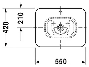 Раковина Duravit Bacino 50 белый 0334520000 Раковина Duravit Bacino 50 белый 0334520000, 3