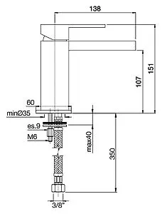 Смеситель для раковины Fima Carlo Frattini Brick хром F3611CR, 2