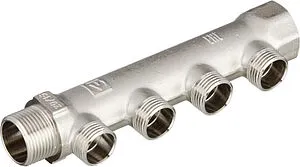 Коллектор распределительный проходной 4 отвода ¾&quot;в/н x ½&quot;к Valtec VTc.500.N.0504, 1