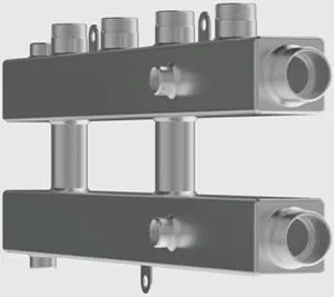 Коллектор распределительный 3 контура 1¼"н x 1"н Север-КМ2+1(Aisi) 1915034 Коллектор распределительный 3 контура 1¼"н x 1"н Север-КМ2+1(Aisi) 1915034, 4