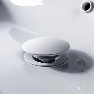 Выпуск автоматический для раковины с переливом Am.Pm белый матовый F0700P33 Выпуск автоматический для раковины с переливом Am.Pm белый матовый F0700P33, 3