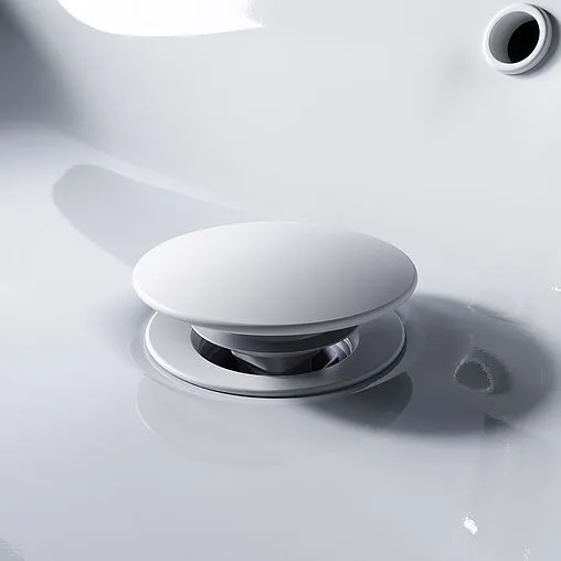 Выпуск автоматический для раковины с переливом Am.Pm белый матовый F0700P33 Выпуск автоматический для раковины с переливом Am.Pm белый матовый F0700P33