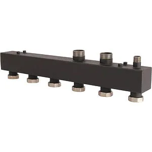 Коллектор распределительный 3 контура 1½&quot;н x 1½&quot;нг Rommer RDG-0017-004003, 1